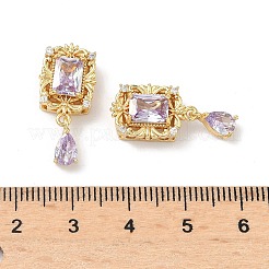 Brass Micro Pave Cubic Zirconia Beads&nbsp;KK-Z139-03G