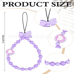 1Pc Acrylic Nylon Rope Mobile Straps&nbsp;HJEW-LP0001-93