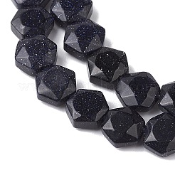 Synthetic Blue Goldstone Beads Strands&nbsp;G-K359-C08-01