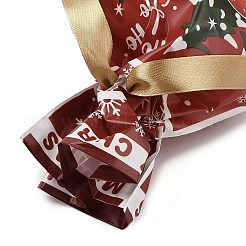 Christmas Santa Claus Plastic  Packing Pouches Drawstring Bags&nbsp;ABAG-Q053-05B