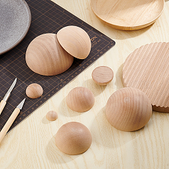 8Pcs 8 Styles Wood Cabochons&nbsp;WOOD-BC0001-23