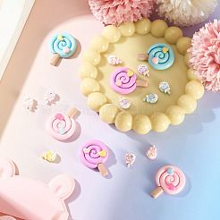 16Pcs 4 Styles Opaque Resin Cabochons&nbsp;CRES-TA0001-90