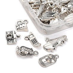 50Pcs 10 Styles Tibetan Style Alloy Pendants&nbsp;FIND-FP0001-29