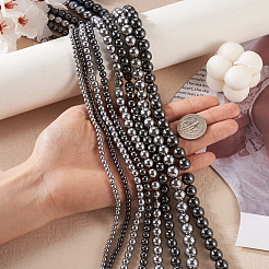 8 Strands 8 Styles Non-magnetic Synthetic Hematite Beads Strands&nbsp;G-TA0001-41