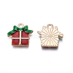 Christmas Alloy Enamel Pendants&nbsp;ENAM-Q442-58