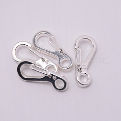 Alloy Keychain Clasp Findings&nbsp;KEYC-WH0017-06P