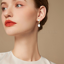 10Pcs Natural Cultured Freshwater Pearl Two Sides Polished Charms&nbsp;PALLOY-BM00001