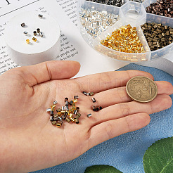 1368Pcs 6 Colors Brass Crimp Beads&nbsp;KK-YS0001-09