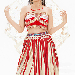 Ethnic Style Embroidery Rhombus Polyester Ribbon&nbsp;OCOR-WH0078-237-1