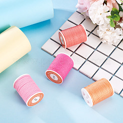 4 Rolls 4 Colors Round Waxed Polyester Cord&nbsp;YC-TA0001-27A
