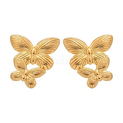 304 Stainless Steel Studs Earrings for Women&nbsp;LS-EJEW-K306-24G