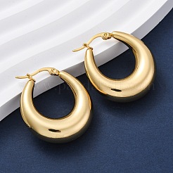 PVD Vacuum Plating 304 Stainless Steel Chunky Hoop Earrings for Women&nbsp;EJEW-F280-06E-G