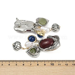 Elephant Alloy Plastic Dangle Stud Earrings&nbsp;EJEW-Q035-01AS