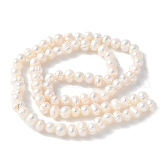 Natural Cultured Freshwater Pearl Beads Strands&nbsp;PEAR-I007-07M-01