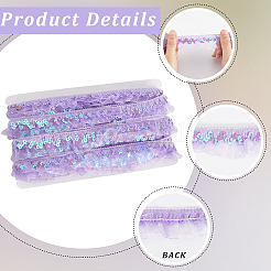 Chinlon Pleated Lace Trim&nbsp;OCOR-WH20012-21E