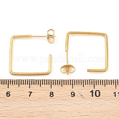 304 Stainless Steel Stud Earrings&nbsp;EJEW-D339-01G