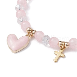 Glass Round Beaded Stretch Bracelets&nbsp;BJEW-JB09909