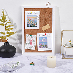 Rectangle Cork Bulletin Board&nbsp;DJEW-WH0039-169B