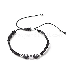 Love Letter Braided Bead Bracelet&nbsp;BJEW-JB07157