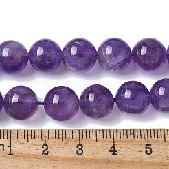 Natural Amethyst Beads Strands&nbsp;G-R446-10mm-21-A