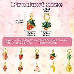 10Pcs 10 Styles Alloy Enamel Charms&nbsp;FIND-CJ0005-18