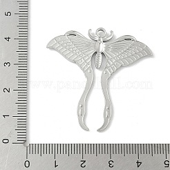 304 Stainless Steel Moth Pendants&nbsp;X-STAS-S186-08B-P