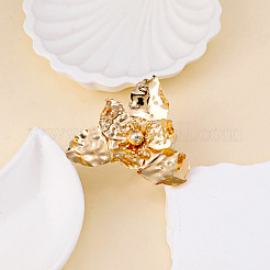 Iron Flower Cuff Open Rings for Women&nbsp;WG39E3E-01