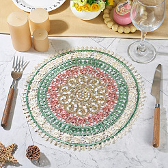 Polyester Lace Table Mat&nbsp;AJEW-TADJ0001-21B