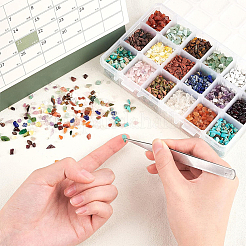 396G 18 Style Natural & Synthetic Gemstone Chip Beads&nbsp;G-NB0002-64