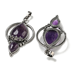 Natural Amethyst Pendants&nbsp;G-F766-04AS-04