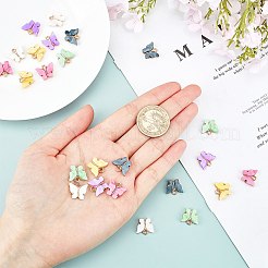Light Gold Plated Acrylic Charms&nbsp;PALLOY-SC0002-58
