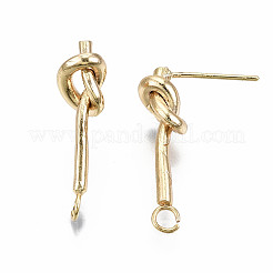 Brass Stud Earring Findings&nbsp;X-KK-S360-009-NF