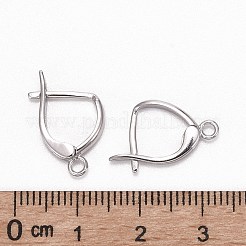 Anti-Tarnish Rhodium Plated 925 Sterling Silver Leverback Earrings&nbsp;X-STER-K168-003P