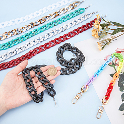7Pcs 7 Colors Acrylic Chain Purse Bag Handle & Eyeglasses Chains&nbsp;AJEW-PH0001-57