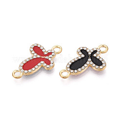 Alloy Crystal Rhinestone Butterfly Links Connector Charms&nbsp;ENAM-N008-05KCG