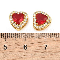 Brass Pave Cubic Zirconia Beads&nbsp;CU-CBA3D67-08G-07
