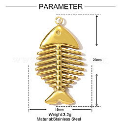 304 Stainless Steel Pendants&nbsp;STAS-OY001-18G