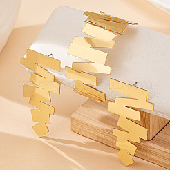 Irregular Geometry Alloy Cuff Bangle & Stud Earring Sets&nbsp;FS-WG4DB26-01