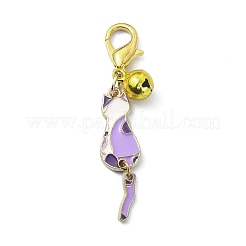 Cat Alloy Enamel Pendant Decoration&nbsp;HJEW-JM01476