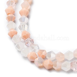 Electroplate Glass Beads Strands&nbsp;EGLA-D018-02A