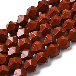 Natural Red Jasper Beads Strands&nbsp;G-Z119-A22-03
