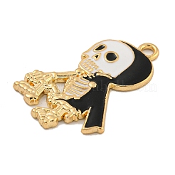 Halloween Alloy Enamel Pendants&nbsp;ENAM-H045-01G-05