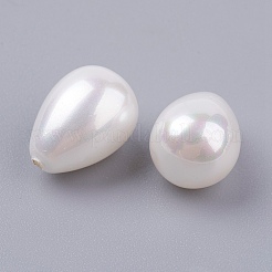Shell Pearl Half Drilled Beads&nbsp;BSHE-G017-11x8mm-17