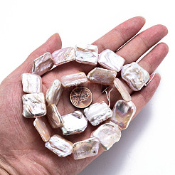 Natural Keshi Pearl Beads Strands&nbsp;PEAR-S020-K02