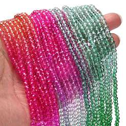 Transparent Painted Glass Beads Strands&nbsp;LS-DGLA-A034-T3mm-A03