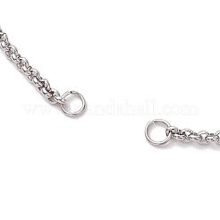 2Pcs 2 Colors 304 Stainless Steel Slider Bracelet Makings&nbsp;AJEW-JB01279