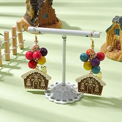 Alloy Enamel Dangle Earrings&nbsp;EJEW-TA00435