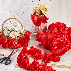 5 Yards Polyester Satin Chiffon Wavy Lace&nbsp;OCOR-CY0001-66A