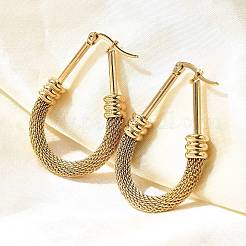 201 Stainless Steel Hoop Earrings&nbsp;EJEW-Q026-15G-A