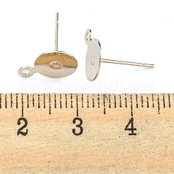 Brass Stud Earring Findings&nbsp;LS-KK-K225-02B-P